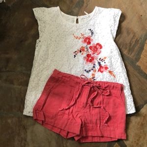 Small Shine &Fine Linen Shorts